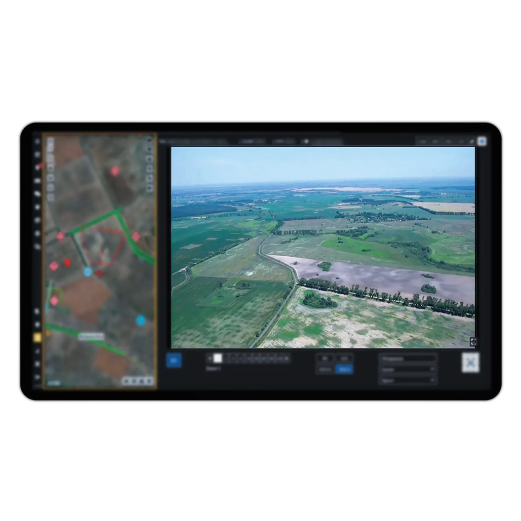 Aerowatcher UKRSPECSYSTEMS Aerowatcher UAV payload control and mission reporting software interface