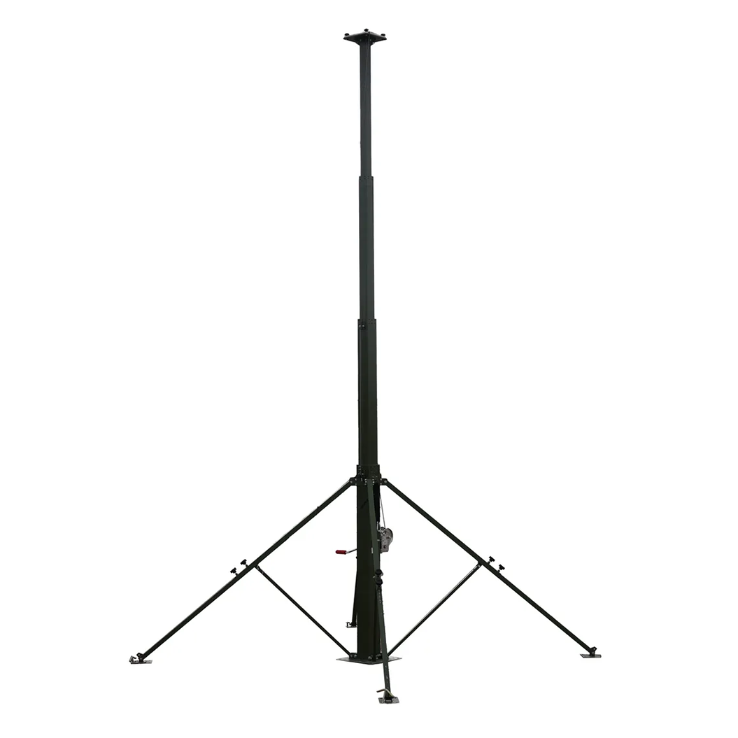 Mechanical-Telescopic-Mast UKRSPECSYSTEMS five-meter aluminum mechanical telescopic antenna mast
