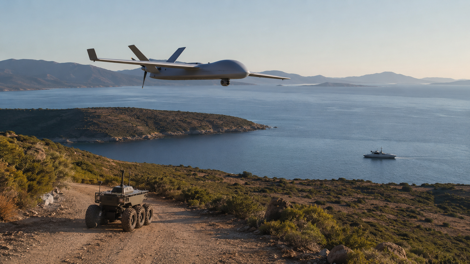 UAV, unmanned ground vehicle and maritime platform using inertial measurement units for navigation and control