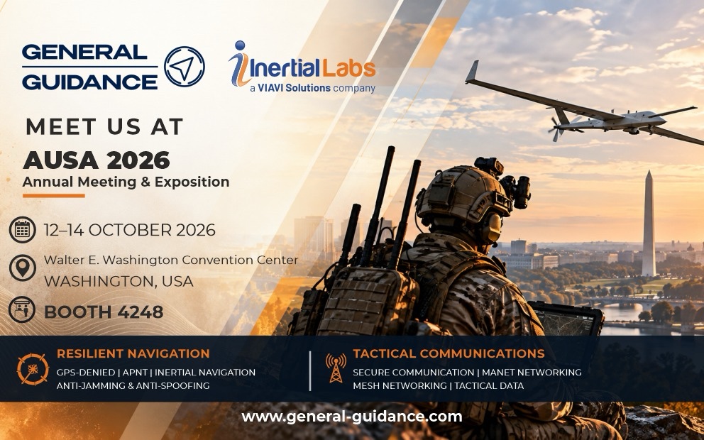 General Guidance and Inertial Labs at AUSA 2026 Booth 4248 – GPS-denied navigation and tactical communications